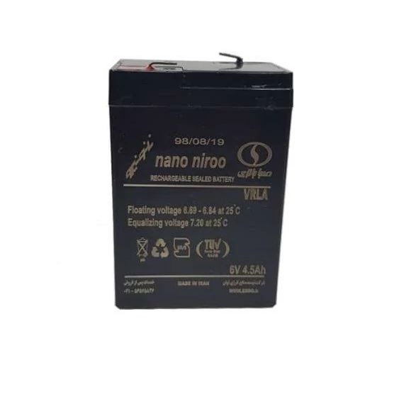 باطری موتور شارژی 6 ولت 4.5 آمپر ترازو